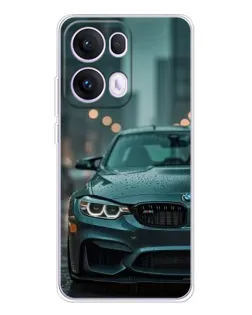 Чехол для OPPO Reno13 Pro с картинкой «BMW в огнях города»