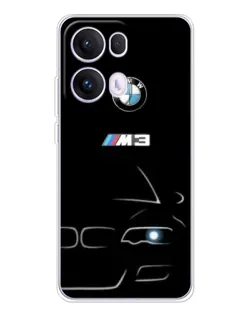 Чехол для OPPO Reno13 Pro с картинкой «Минималистичный принт BMW M3»