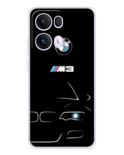 Чехол для OPPO Reno13 Pro с картинкой «Минималистичный принт BMW M3» Чехол для OPPO Reno13 Pro с картинкой «Минималистичный принт BMW M3»