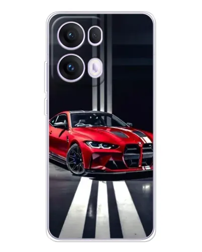 Чехол для OPPO Reno13 Pro с картинкой «Красная BMW на дороге» Чехол для OPPO Reno13 Pro с картинкой «Красная BMW на дороге»