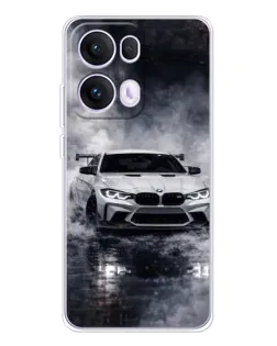 Чехол для OPPO Reno13 Pro с картинкой «BMW сквозь туман»