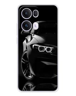 Чохол для OPPO Reno13 Pro з картинкою «Чорна BMW — профіль»