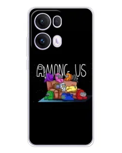 Чохол для OPPO Reno13 Pro з картинкою «Логотип Among Us»