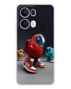 Чохол для OPPO Reno13 Pro з картинкою «Among Us — 3D стиль»