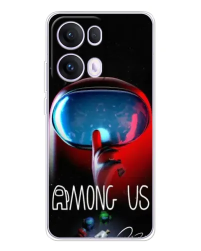 Чохол для OPPO Reno13 Pro з картинкою «Червоний імпостер — макро» Чохол для OPPO Reno13 Pro з картинкою «Червоний імпостер — макро»