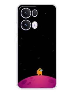 Чохол для OPPO Reno13 Pro з картинкою «Самотній герой на планеті»