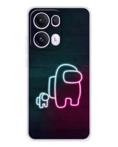 Чохол для OPPO Reno13 Pro з картинкою «Among Us неон-арт» Чохол для OPPO Reno13 Pro з картинкою «Among Us неон-арт»