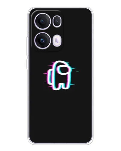 Чохол для OPPO Reno13 Pro з картинкою «Among Us неон» Чохол для OPPO Reno13 Pro з картинкою «Among Us неон»