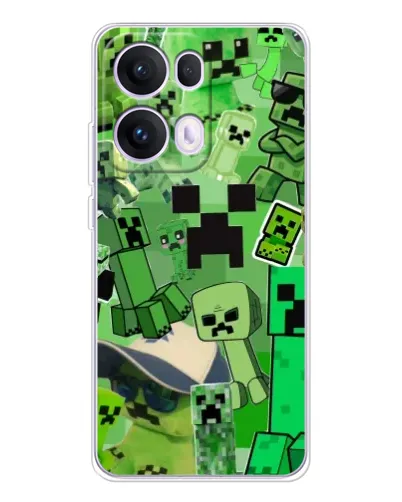 Чохол для OPPO Reno13 Pro з картинкою «Кріпери Minecraft» Чохол для OPPO Reno13 Pro з картинкою «Кріпери Minecraft»