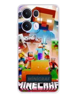 Чохол для OPPO Reno13 Pro з картинкою «Minecraft герої гри»