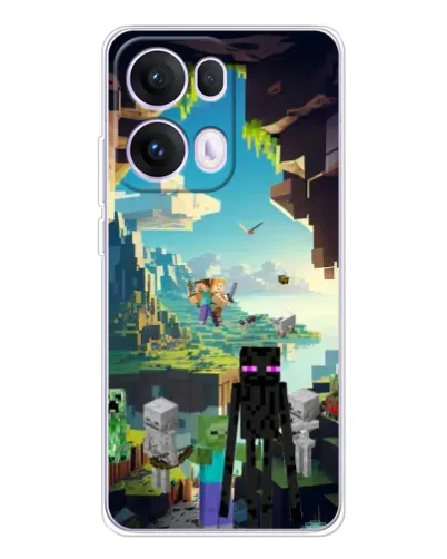 Чохол для OPPO Reno13 Pro з картинкою «Ендермен у лісі» Чохол для OPPO Reno13 Pro з картинкою «Ендермен у лісі»