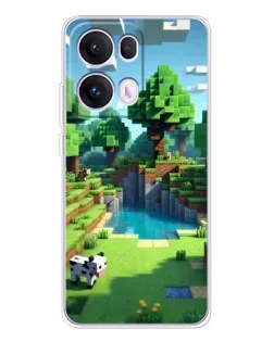 Чохол для OPPO Reno13 Pro з картинкою «Minecraft літній день»