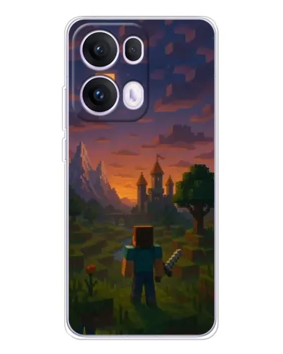 Чохол для OPPO Reno13 Pro з картинкою «Стів біля вежі» Чохол для OPPO Reno13 Pro з картинкою «Стів біля вежі»