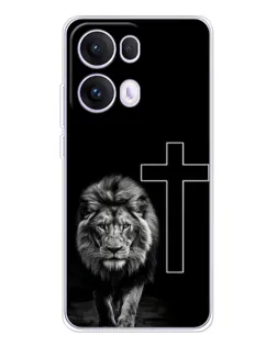 Чохол для OPPO Reno13 Pro з картинкою «Лев та Хрест»