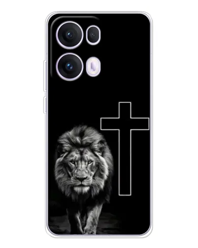 Чохол для OPPO Reno13 Pro з картинкою «Лев та Хрест»