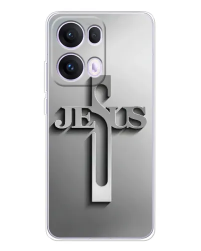 Чохол для OPPO Reno13 Pro з картинкою «Металевий хрест Jesus» Чохол для OPPO Reno13 Pro з картинкою «Металевий хрест Jesus»