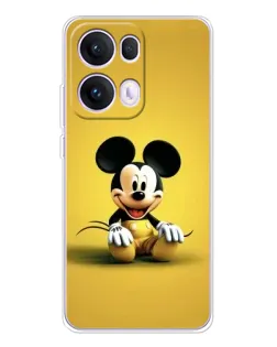 Чехол для OPPO Reno13 Pro с картинкой «Микки на желтом»
