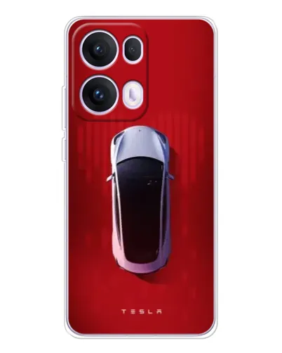 Чохол для OPPO Reno13 Pro з картинкою «Tesla Top View»