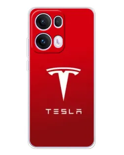 Чохол для OPPO Reno13 Pro з картинкою «Tesla Red Classic»