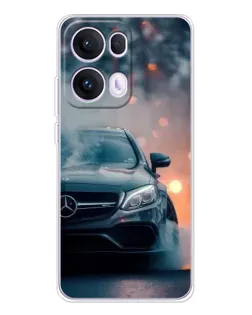 Чохол для OPPO Reno13 Pro з картинкою «Mercedes — нічне місто»