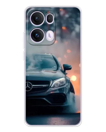 Чехол для OPPO Reno13 Pro с картинкой «Mercedes — ночной город» Чехол для OPPO Reno13 Pro с картинкой «Mercedes — ночной город»