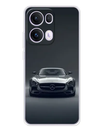 Чехол для OPPO Reno13 Pro с картинкой «Mercedes на черном» Чехол для OPPO Reno13 Pro с картинкой «Mercedes на черном»