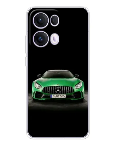 Чехол для OPPO Reno13 Pro с картинкой «Mercedes — неоновый лого» Чехол для OPPO Reno13 Pro с картинкой «Mercedes — неоновый лого»