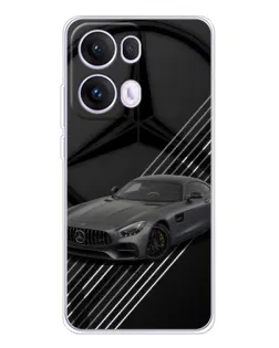 Чехол для OPPO Reno13 Pro с картинкой «Mercedes AMG — графика»