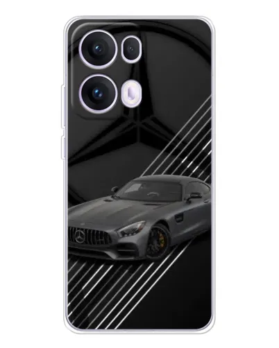 Чехол для OPPO Reno13 Pro с картинкой «Mercedes AMG — графика» Чехол для OPPO Reno13 Pro с картинкой «Mercedes AMG — графика»