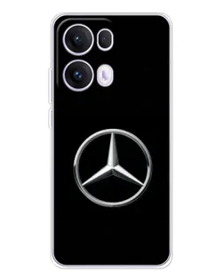Чехол для OPPO Reno13 Pro с картинкой «Mercedes классический лого»