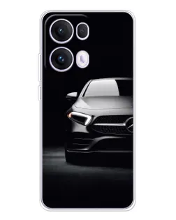 Чехол для OPPO Reno13 Pro с картинкой «Свет фар Mercedes»