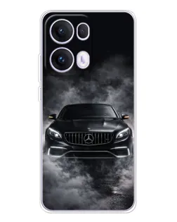 Чехол для OPPO Reno13 Pro с картинкой «Mercedes в дыму»