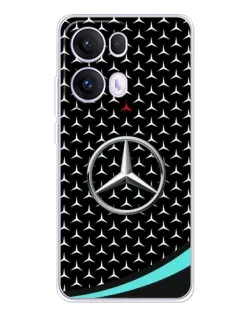 Чехол для OPPO Reno13 Pro с картинкой «Mercedes — бирюзовый акцент»