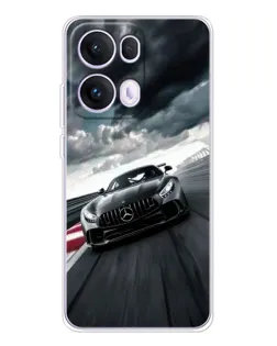 Чехол для OPPO Reno13 Pro с картинкой «Гоночный Mercedes AMG»