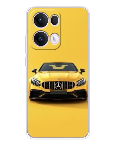 Чехол для OPPO Reno13 Pro с картинкой «Желтый Mercedes GT» Чехол для OPPO Reno13 Pro с картинкой «Желтый Mercedes GT»