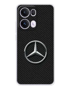 Чехол для OPPO Reno13 Pro с картинкой «Карбоновый Mercedes стиль» Чехол для OPPO Reno13 Pro с картинкой «Карбоновый Mercedes стиль»