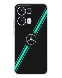 Чехол для OPPO Reno13 Pro с картинкой «Спортивные линии Mercedes» Чехол для OPPO Reno13 Pro с картинкой «Спортивные линии Mercedes»