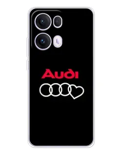 Чохол для OPPO Reno13 Pro з картинкою «Логотип Audi Heart»