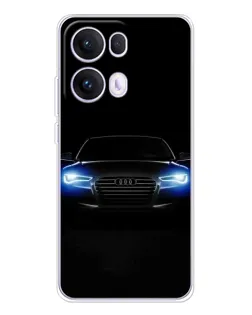 Чохол для OPPO Reno13 Pro з картинкою «Audi в неоні»