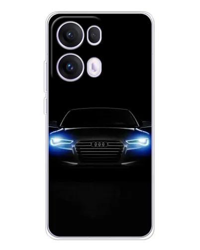 Чохол для OPPO Reno13 Pro з картинкою «Audi в неоні»