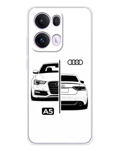 Чохол для OPPO Reno13 Pro з картинкою «Audi — контрастний дизайн»