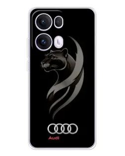 Чохол для OPPO Reno13 Pro з картинкою «Графіка — пантера та Audi»
