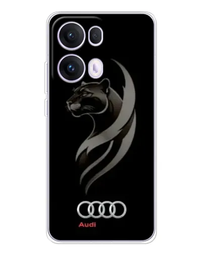 Чохол для OPPO Reno13 Pro з картинкою «Графіка — пантера та Audi»