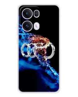 Чохол для OPPO Reno13 Pro з картинкою «Енергія лого Audi»