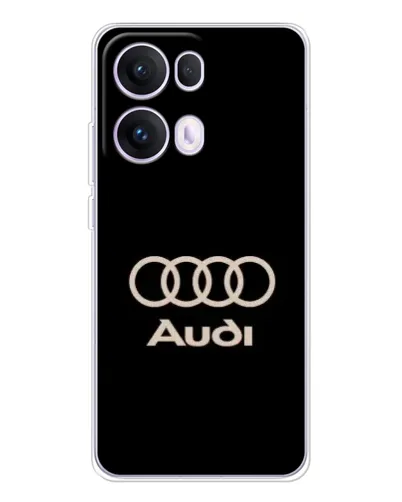Чохол для OPPO Reno13 Pro з картинкою «Audi — золотий логотип»