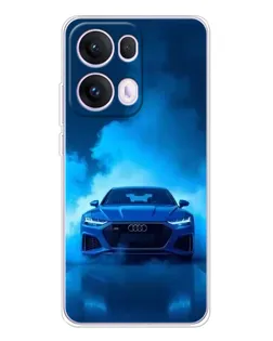 Чохол для OPPO Reno13 Pro з картинкою «Audi — блакитна енергія»