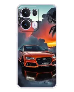 Чохол для OPPO Reno13 Pro з картинкою «Audi — захід сонця»