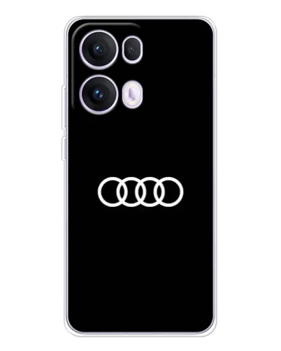 Чохол для OPPO Reno13 Pro з картинкою «Audi White Logo»