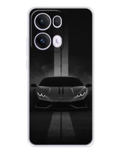 Чохол для OPPO Reno13 Pro з картинкою «Lamborghini симетрія доріг»