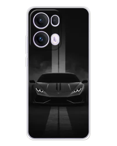 Чохол для OPPO Reno13 Pro з картинкою «Lamborghini симетрія доріг»